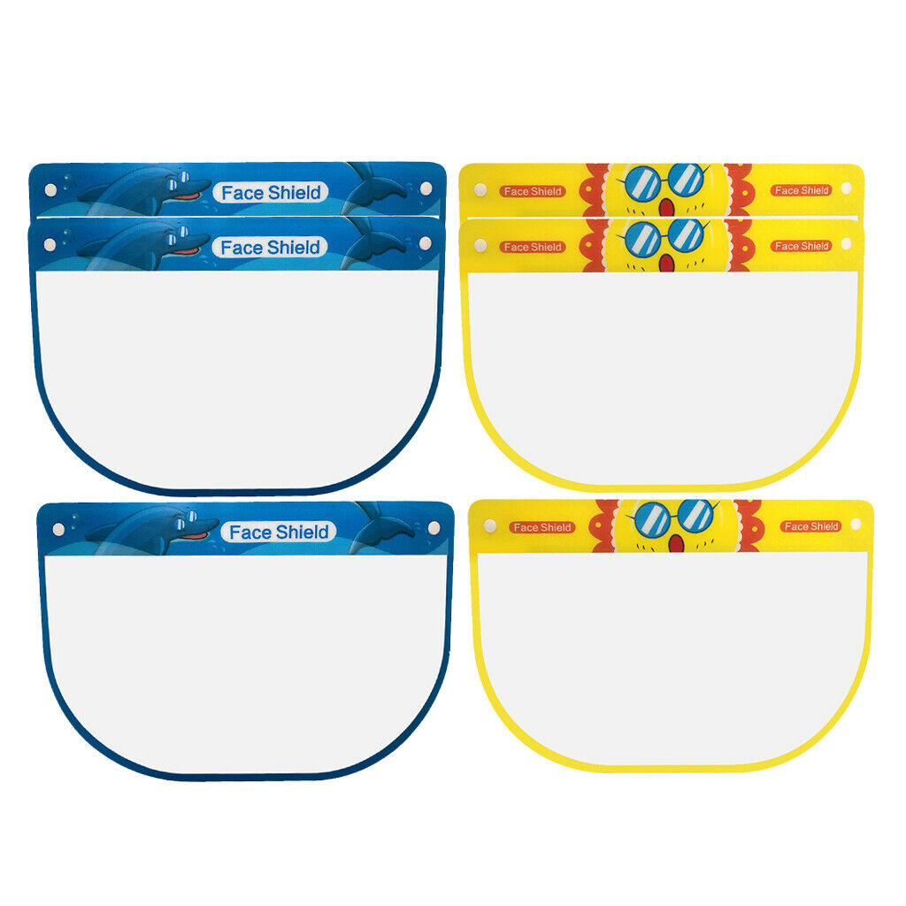 6Pc Kids Safety Full Face Shield Outdoor UV Protective Guard Visor   Dustproof