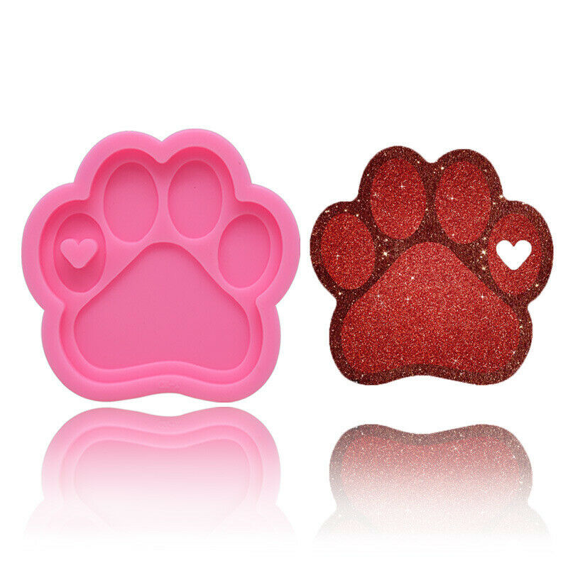 Bear Paw Crystal Silicone Mold DIY Epoxy Casting Keychain Jewelry Pendant Craft