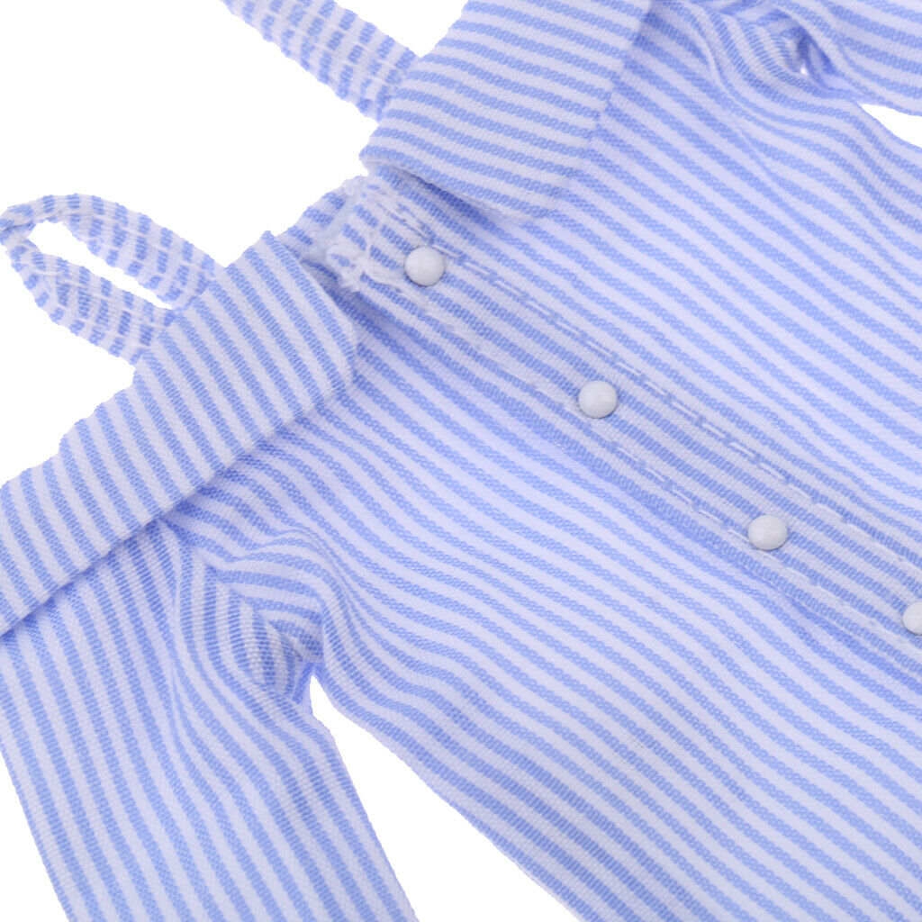 Striped Shirt Leaking Shoulder Tops Party Outfit for 12inch Blythe Momoko Licca