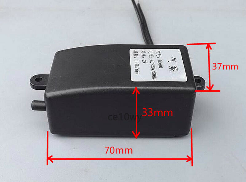 AC 220V Mini Aquarium Air Pump 1.2L/min Quiet Micro Oxygen Pump for Fish Tank