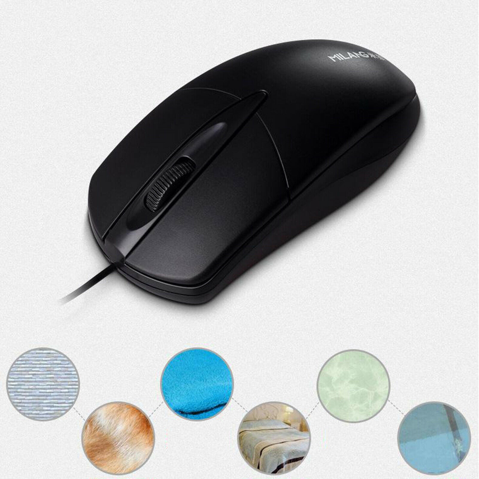 M1 Wired Mouse, Ergonomic Optical Computer Mouse for Gaming & Daily Use, 1000