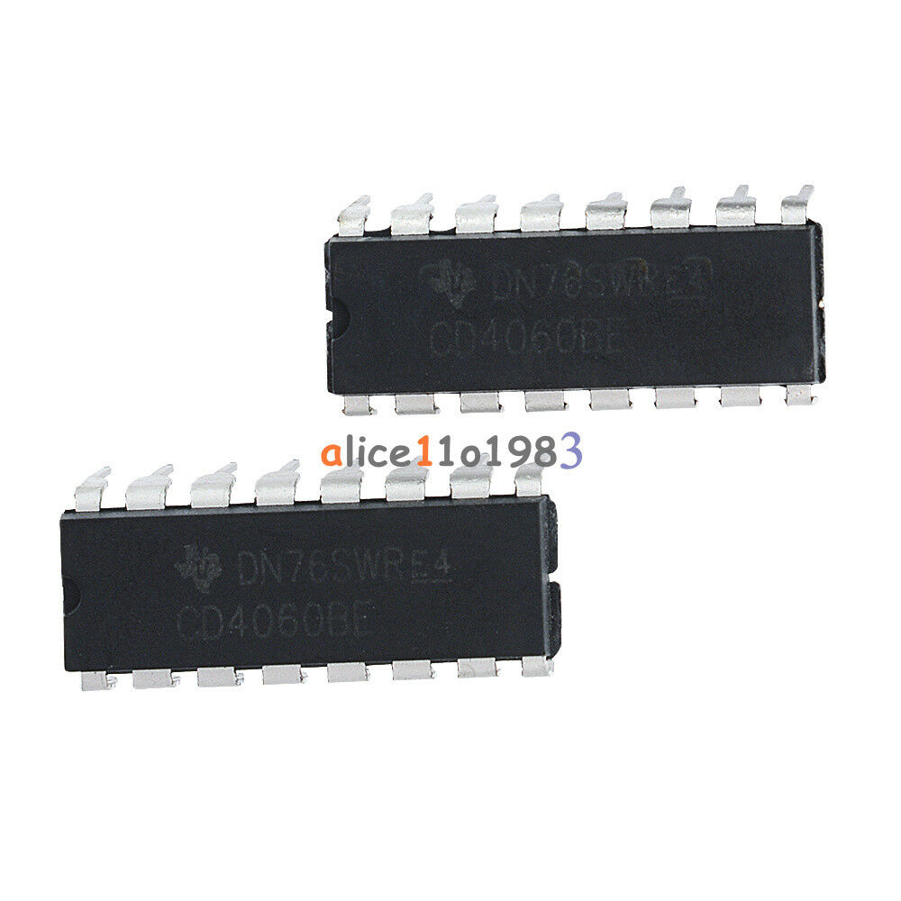10Pcs CD4060BE CD4060 4060 Ripple Carry Binary Counter IC DIP-16 pin Low Power