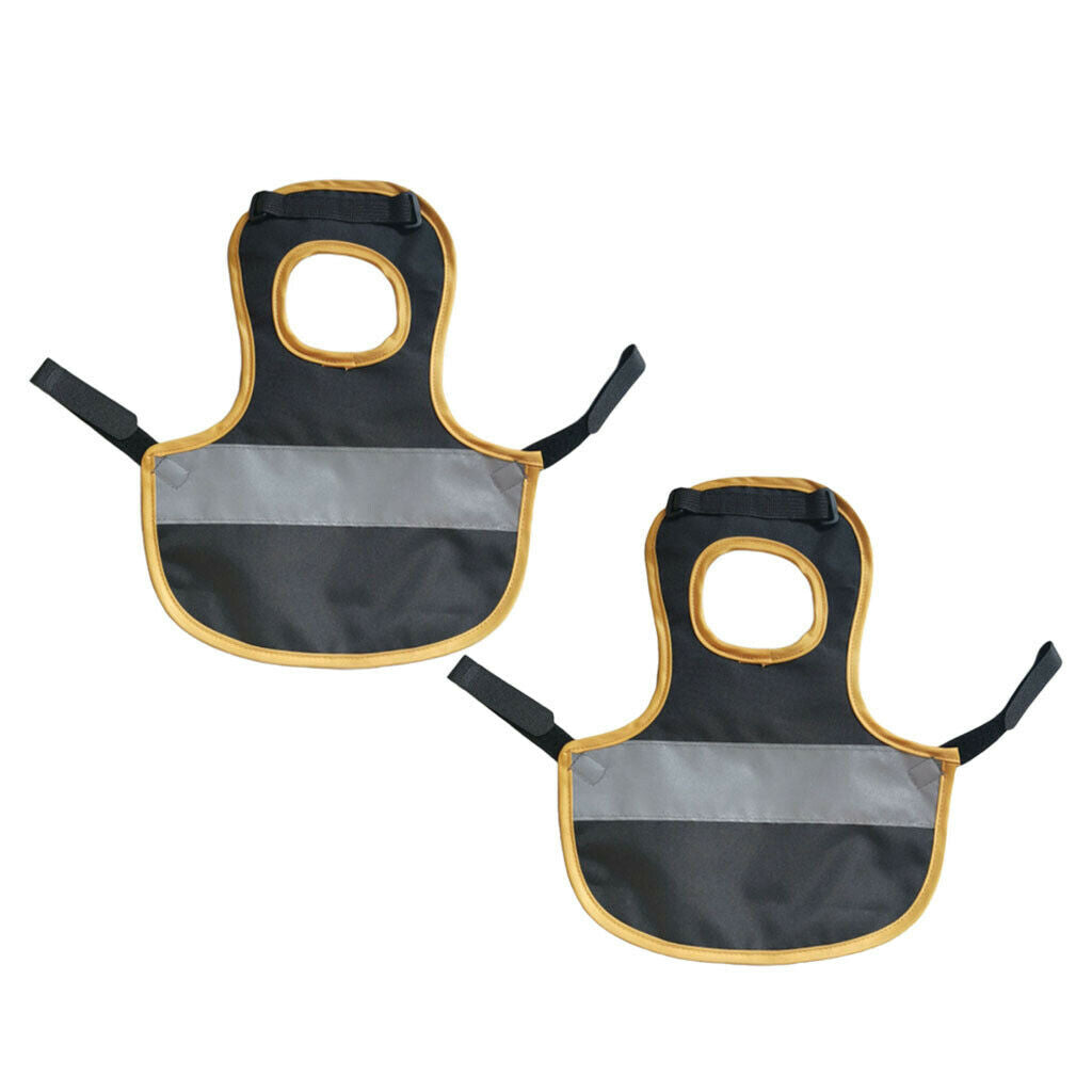 2 PCS Reflective Vest Chicken Poultry Saddle, Made of Polyester Material,