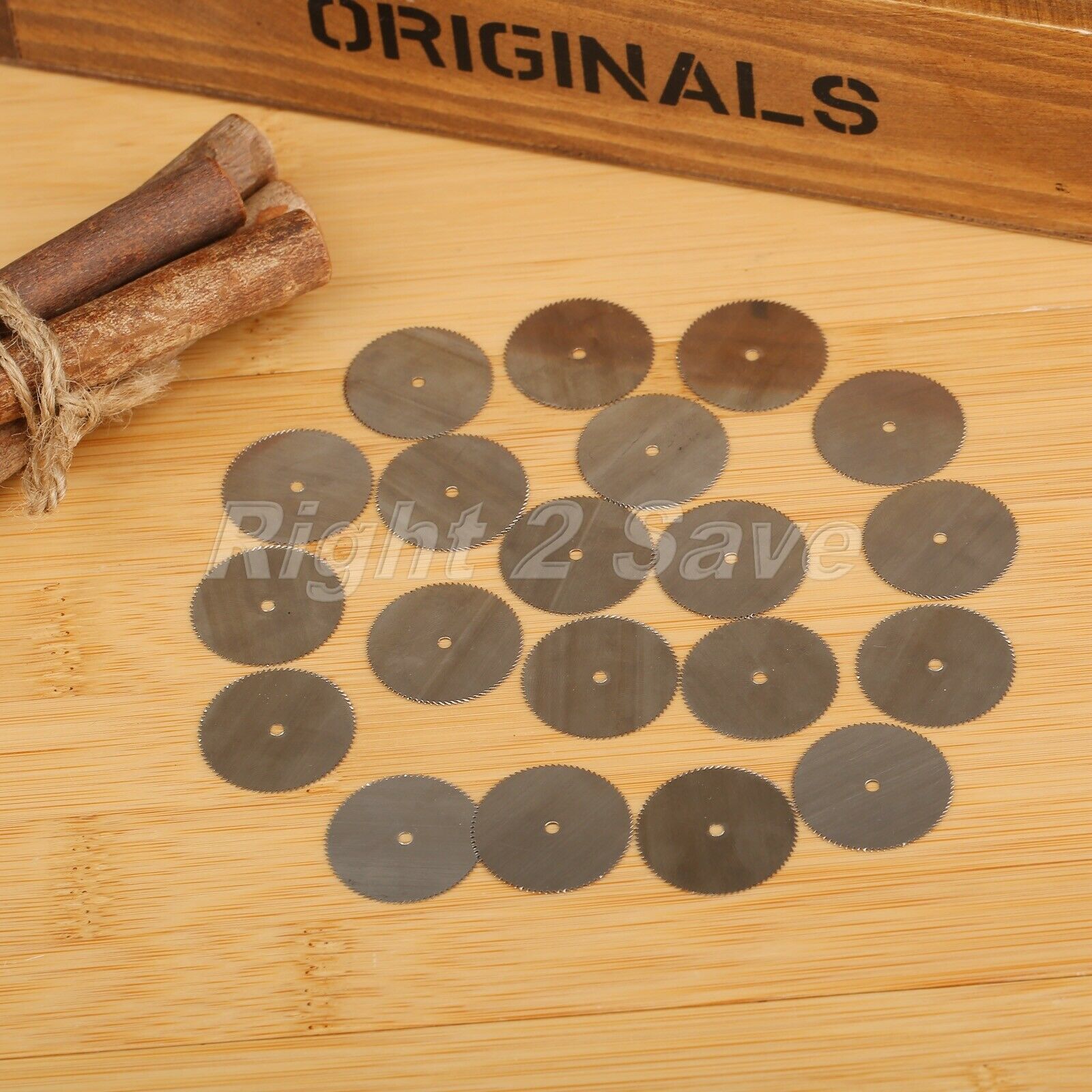 20Pcs HSS Rotary 25mm Circular Disc Saw Blade Wheel f/ Drills Cutter Tool