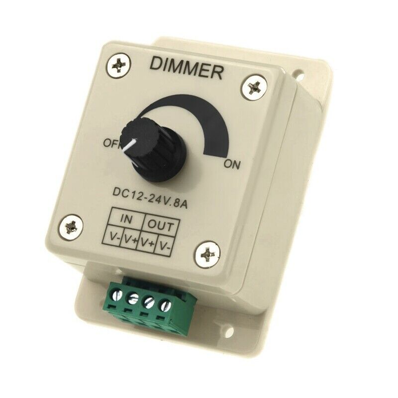 DC 12V-24V LED Dimmer Controller Adjust Single Color For 5050 3528 LED Strip  W7