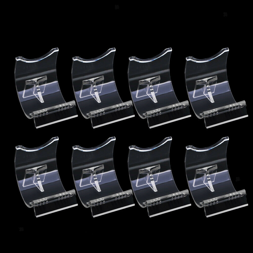 Acrylic Lighter Display Storage Stand Retailer Store Accessories Plate 8pcs