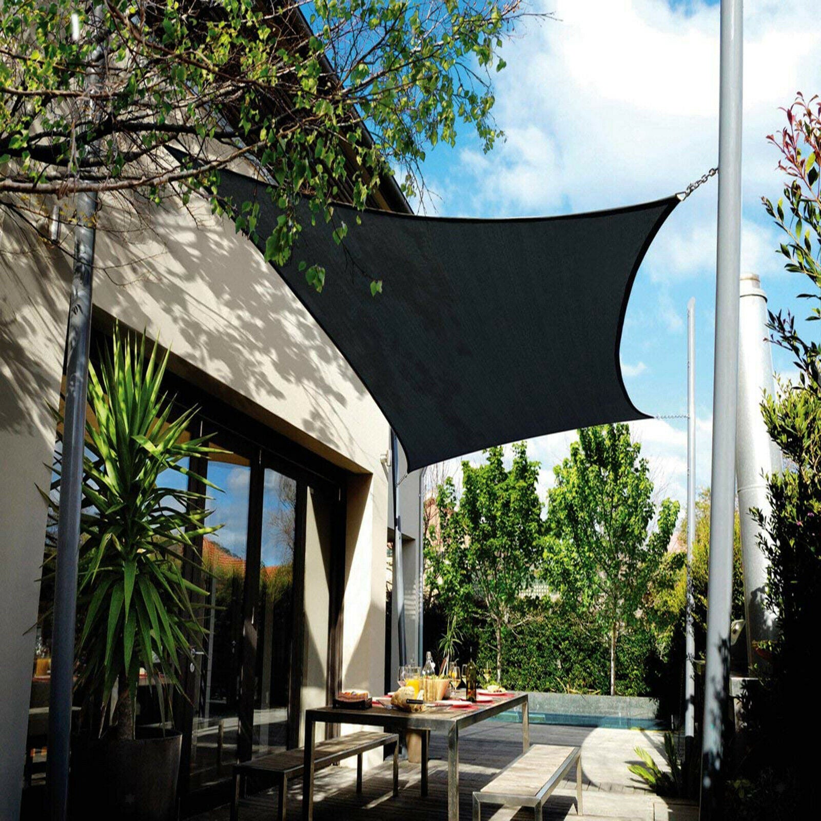 6in Square Triangle Sun Shade Sail Stainless Steel Hardware Installation Kit