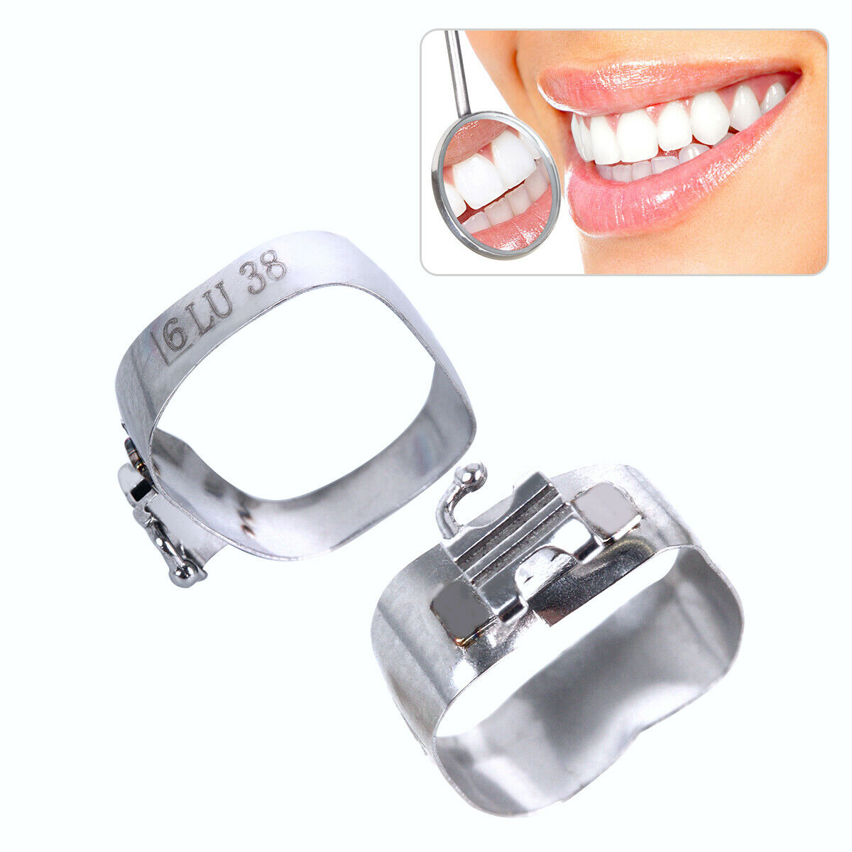 Dental Orthodontic 1st Molar Bands Prewelded Conv Roth.35#-39+# M series Bands