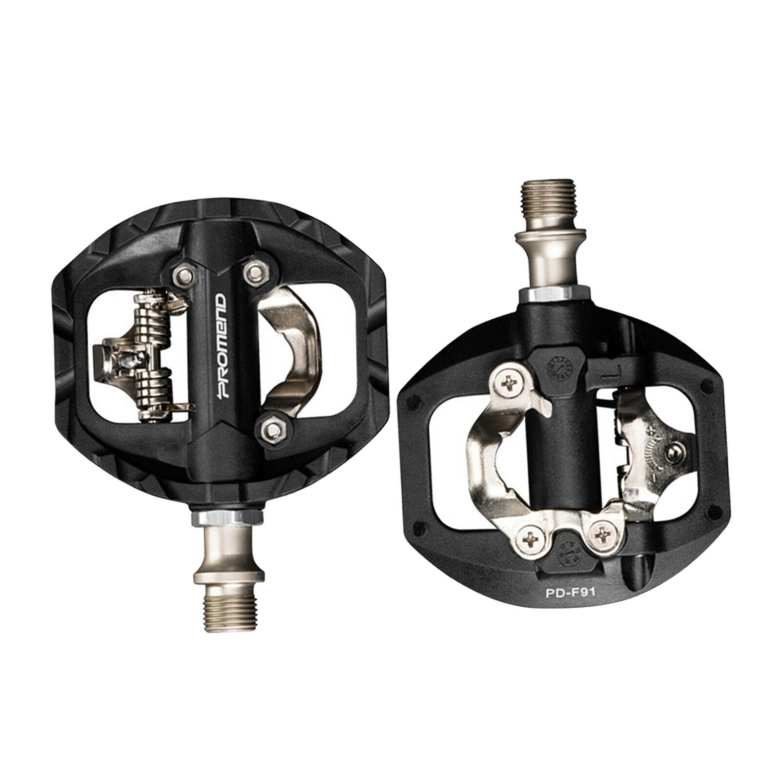 Pair MTB Mountain Bike Self-locking Cleats Clipless Pedal SPD DU 3 Bearings