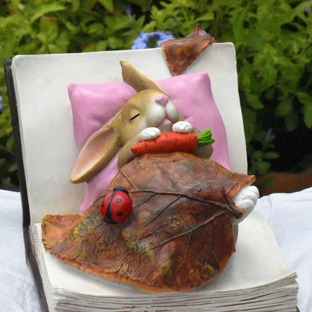 Rabbit Ornaments for Outdoor Garden Lawn Courtyard Balcony Desk Decorations