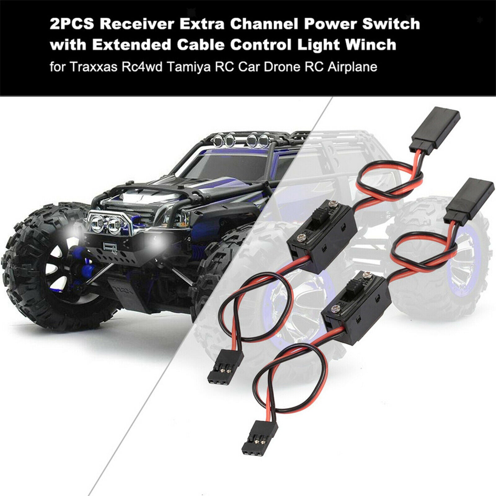 RC Receiver Extra Channel Extended Cable for Axial RC Drone DIY Accsessorys