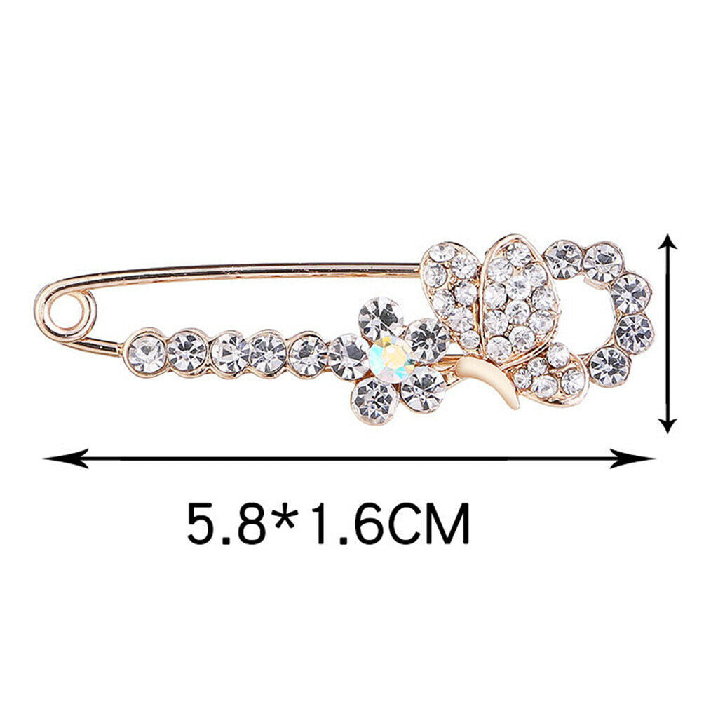 Insect Bug Butterfly Safety Pin Scarf Gown Clip Pin Wedding Party Supplies