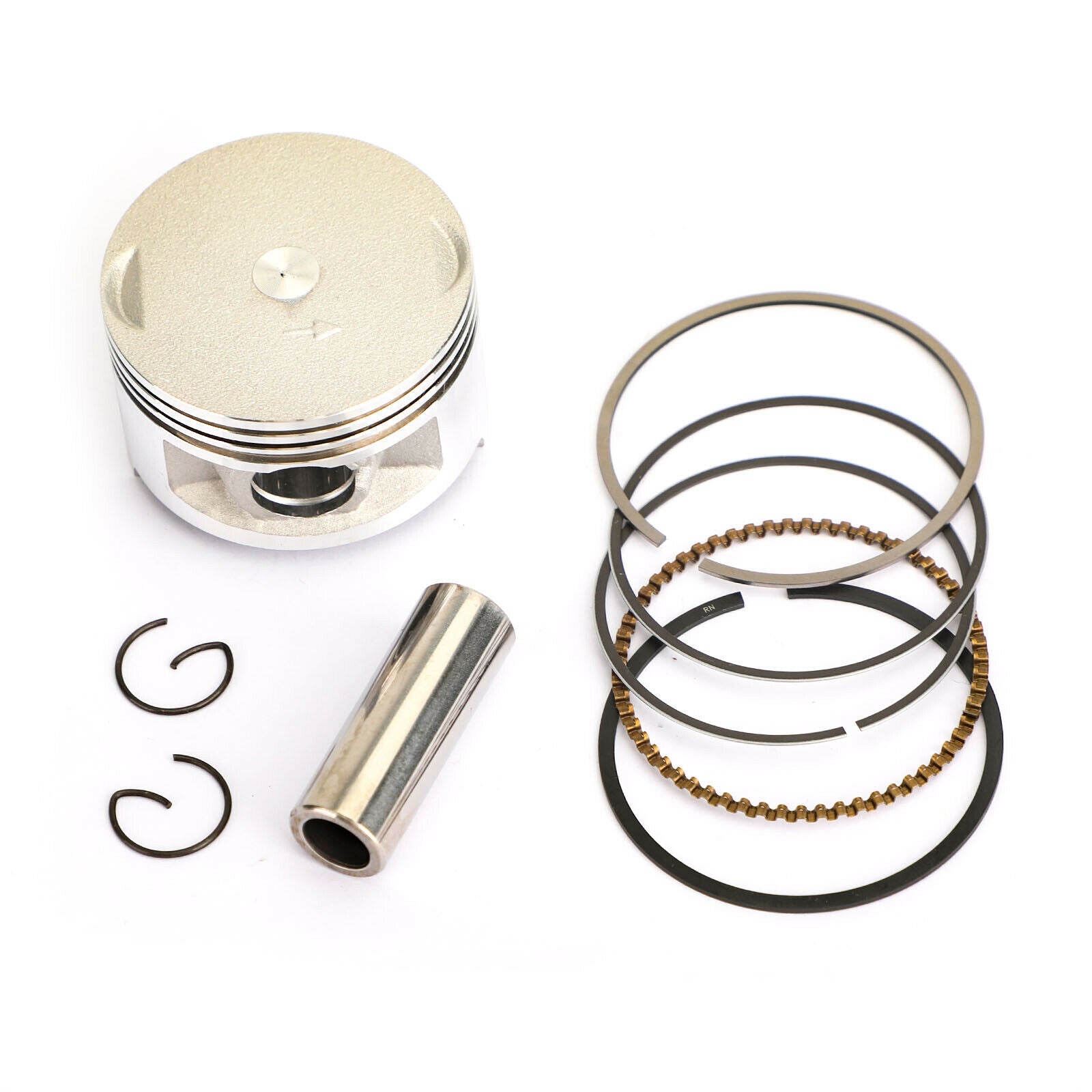 Piston Kit & Rings Set STD 53.70mm Fit for Yamaha XC 150 E I Cygnus 1992 1997