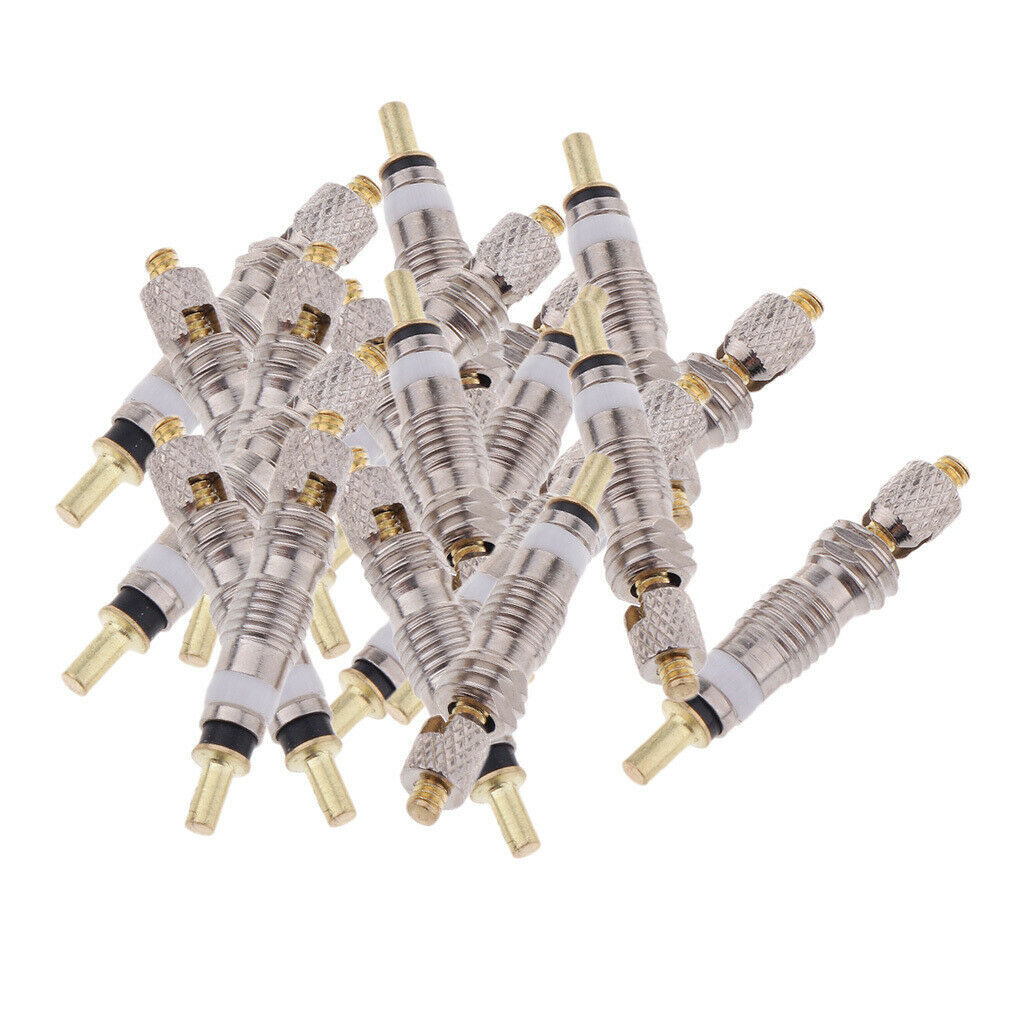 40Pcs Copper Presta Valve Core Cycle Tubeless French Cores Parts Accessories
