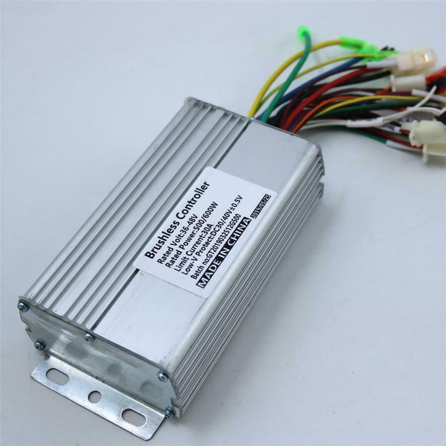 Motor Controller Electric Bike Tricycle Controller 36V/48V 500W/600W 30Amax