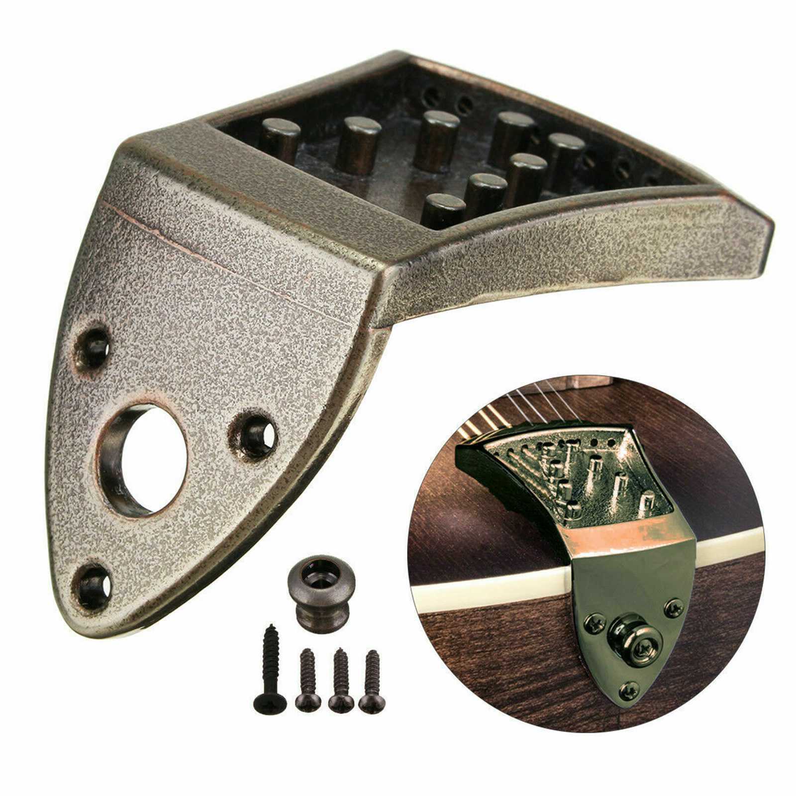 Bronze 8 String Mandolin Tailpiece Rectangle Guitar Instrument Accessories