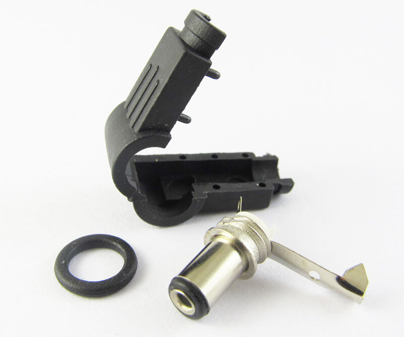 1pc 2.5x5.5mm 5525 Plug Angle 90 degree L Shaped DC Power Connectors plastic