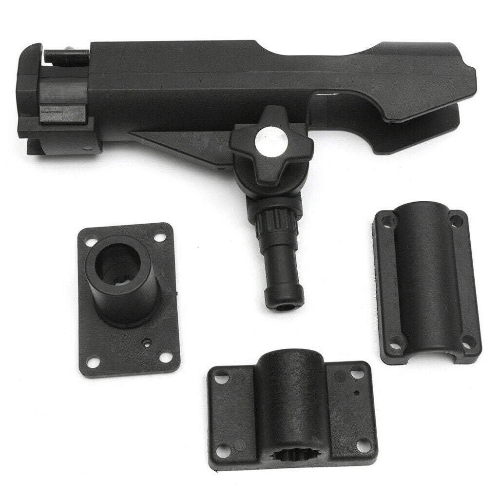 2Pcs Side Rail Rod Holder Rack Bracket For Kayak Canoe Yacht Fishing Tackle