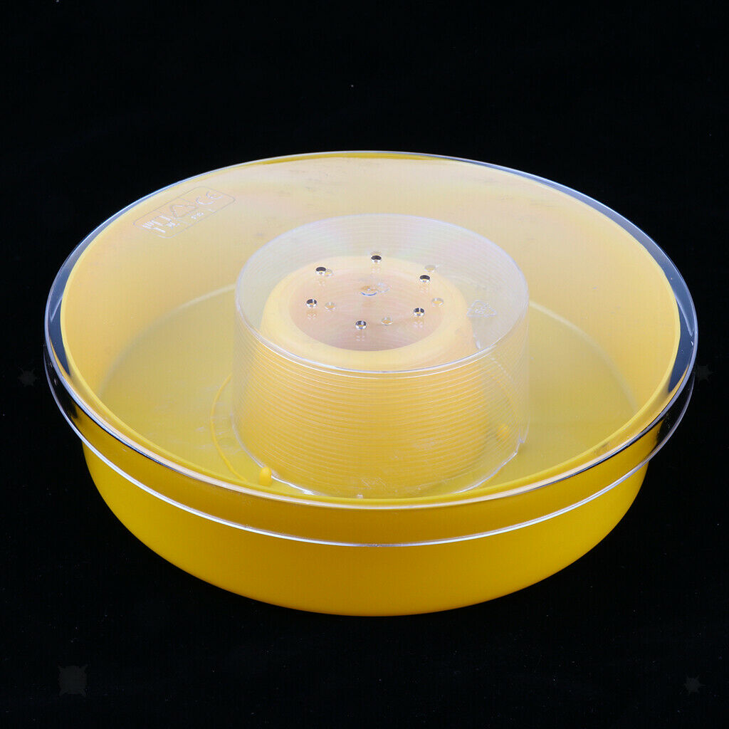 Bee Honey Entrance Feeder Round Bee Drinking Box  Fountains Pets Feeding