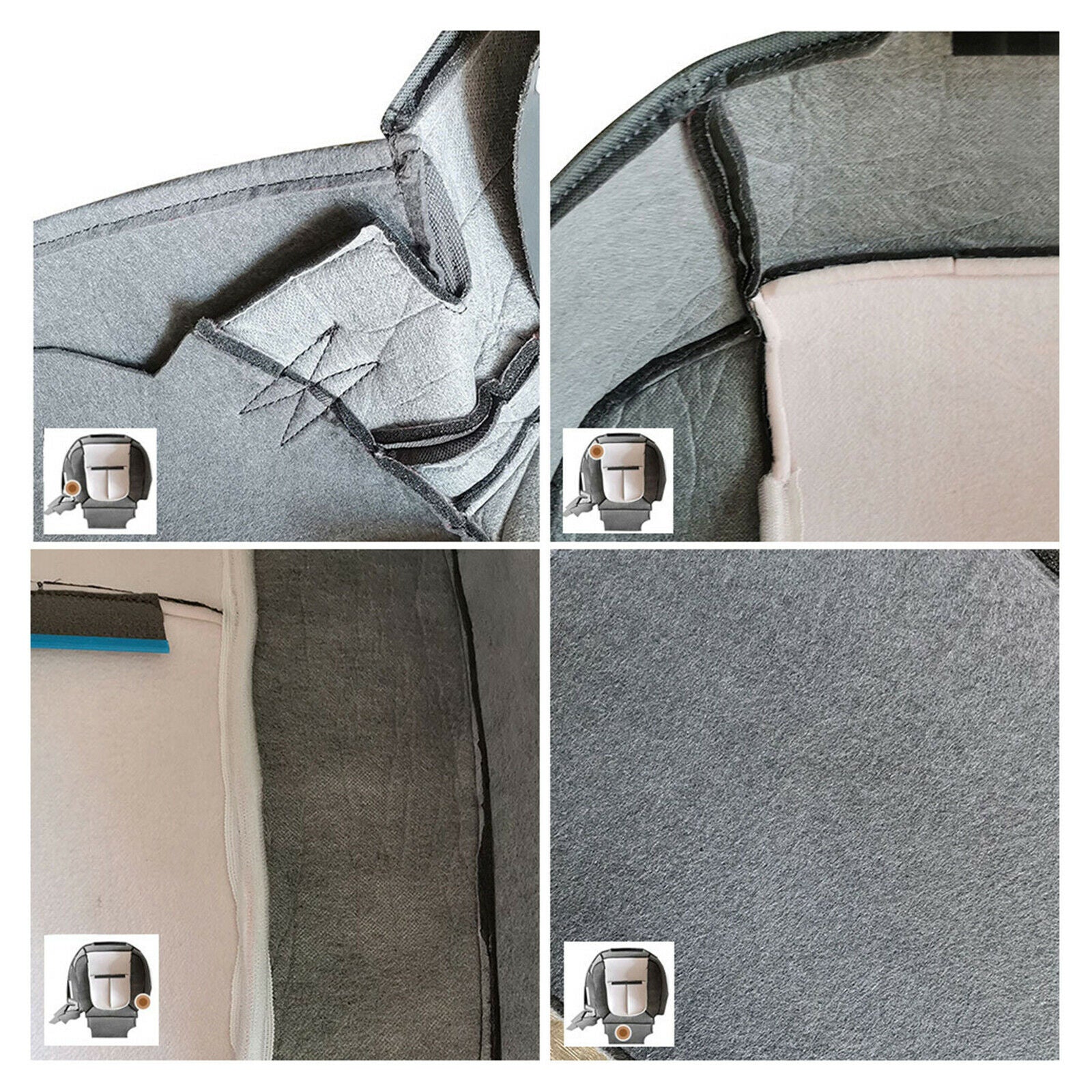 Cotton Driver Seat Bottom Cover for Ford   2011-2014 Car Spare Part Acc