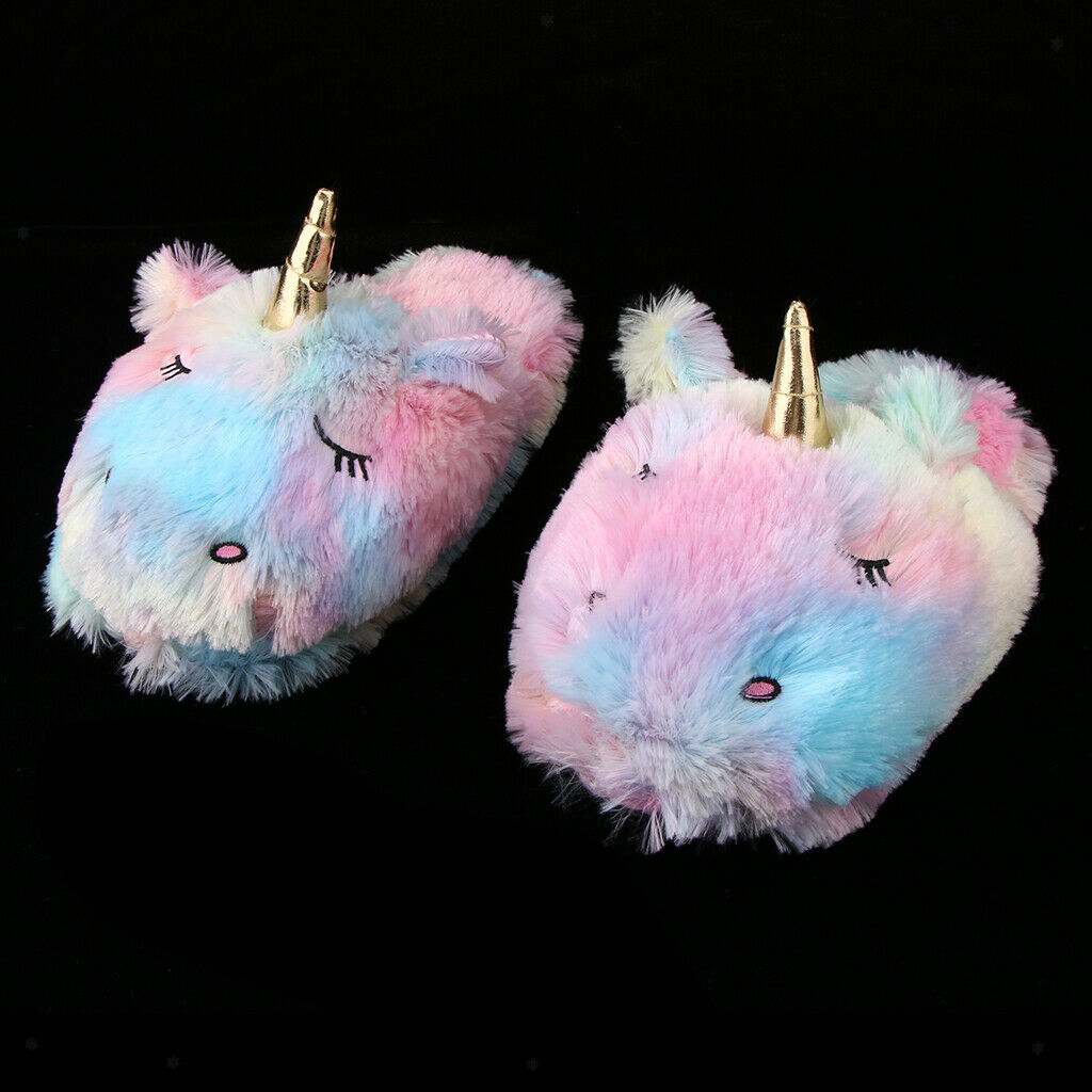 Women Animal Slippers Flush Warm Indoor Non-slip Slippers Adults