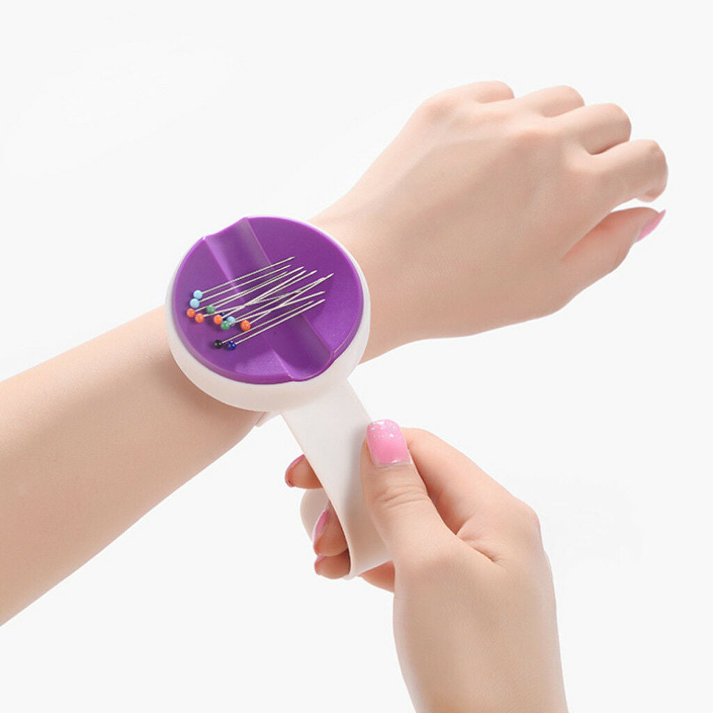 Purple Magnetic Wrist Pin Holder/Needle Magnetic Pin Bowl Sewing Accessories
