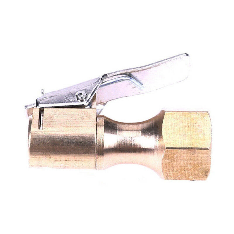 Straight Brass Car Tire Inflator Valve Stem Connector Air Chuck Lock On Cl.l8
