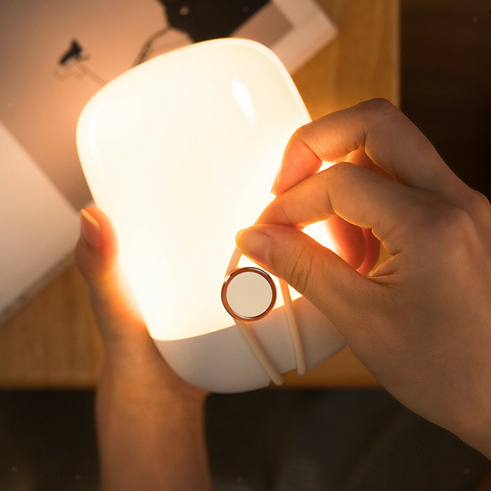 USB night light LED light desk lamp Stepless dimming living room