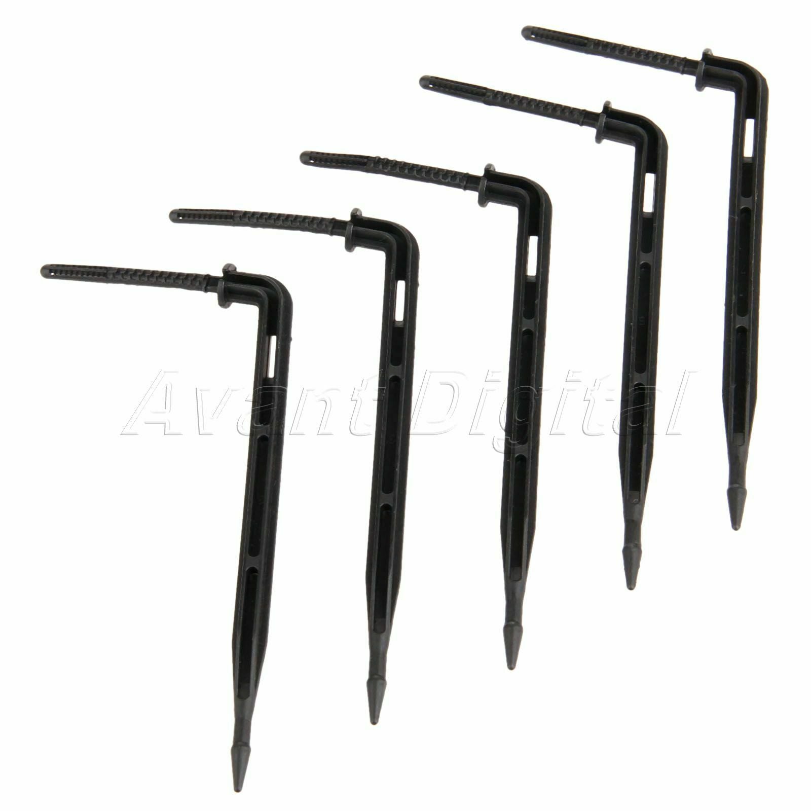 Practical Black Micro Drip Arrow Emitter Sprinkler Irrigation Flower Drop 100pcs