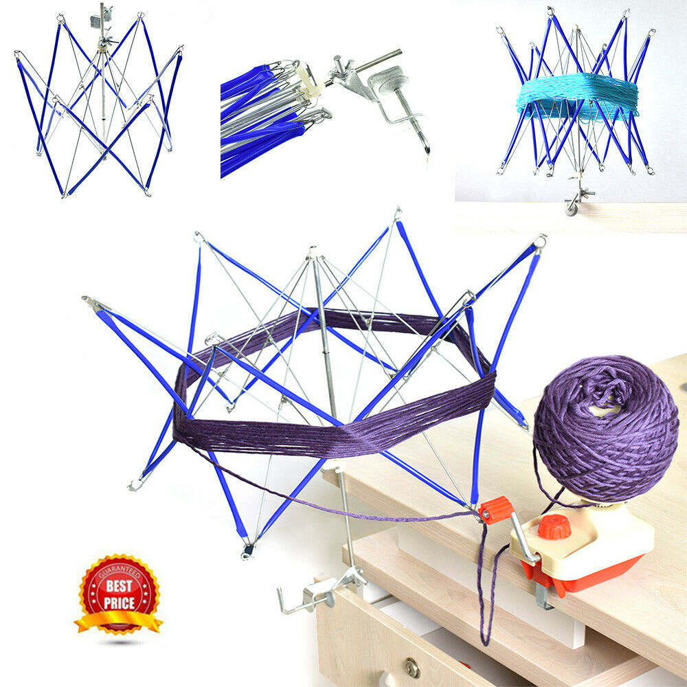 Patchwork Thread Winder Knitting Umbrella Swift Wool Yarn String Winder Tool