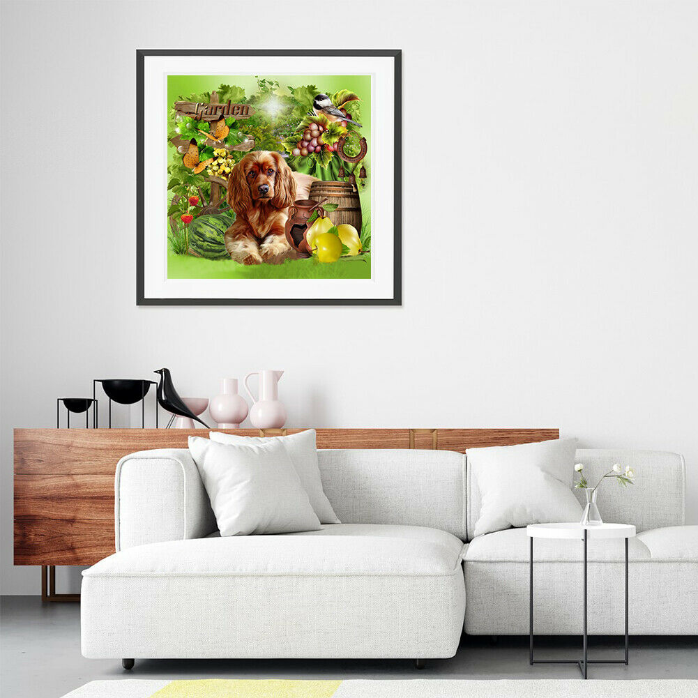 Full Round Drill Picture DIY Costume Dog Diamond Painting Poster (W567)  @
