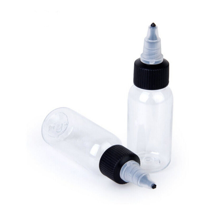 1X 30ml Empty PLASTIC Tattoo Ink Pigment Bottles  Airbrush Paint Supply BDAU