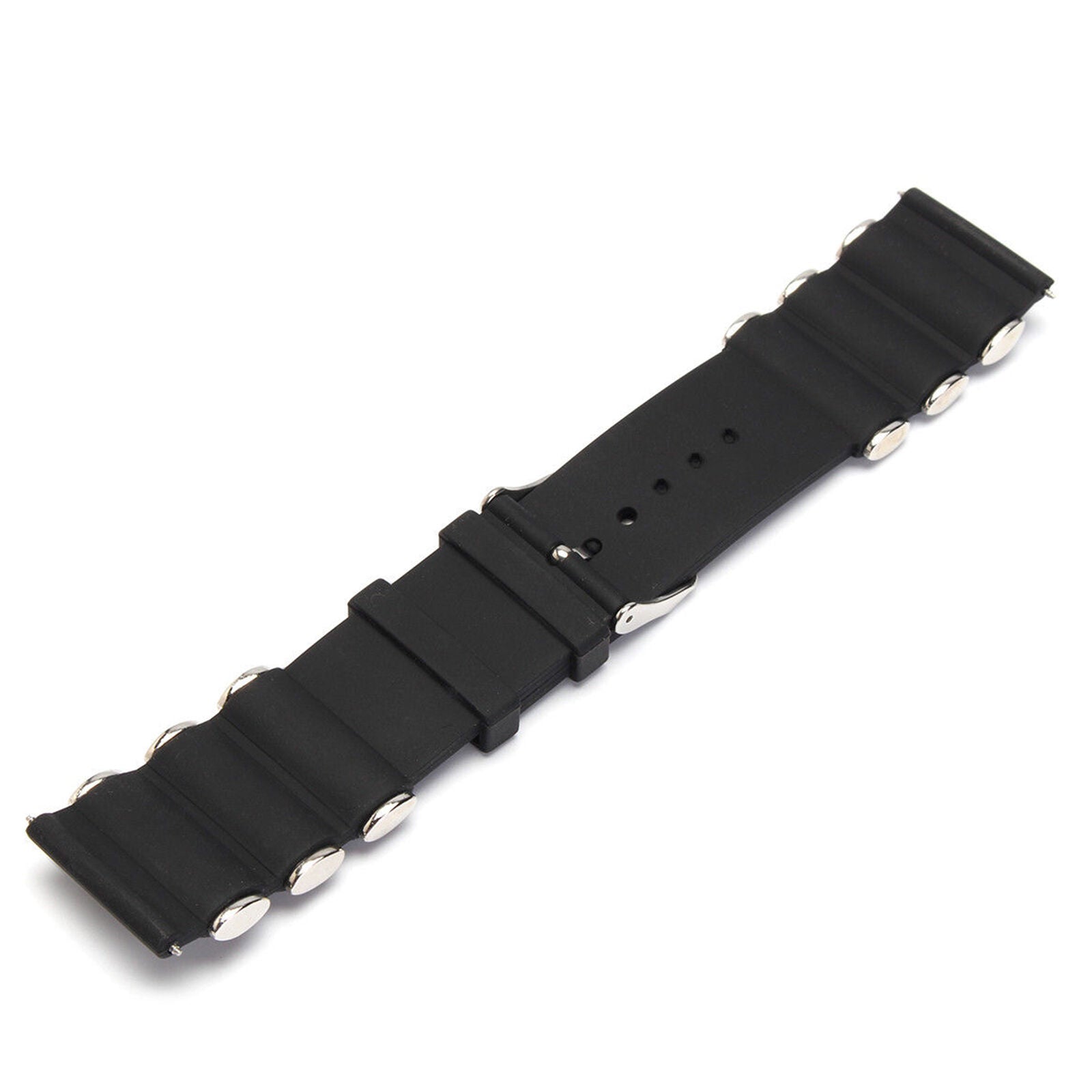 26mm Silicone Rubber Diver Band Strap For Invicta Excursion 18202 Black
