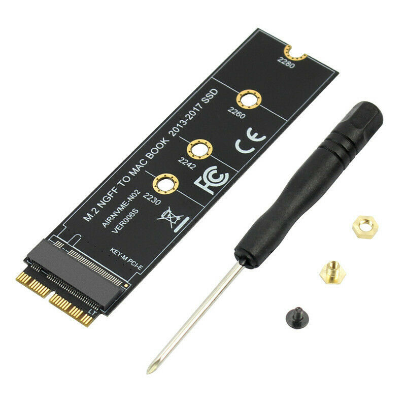 M.2 NVME SSD Convert Adapter Card for MacBook Air Pro Retina 2013-2017 NVME/AHW8