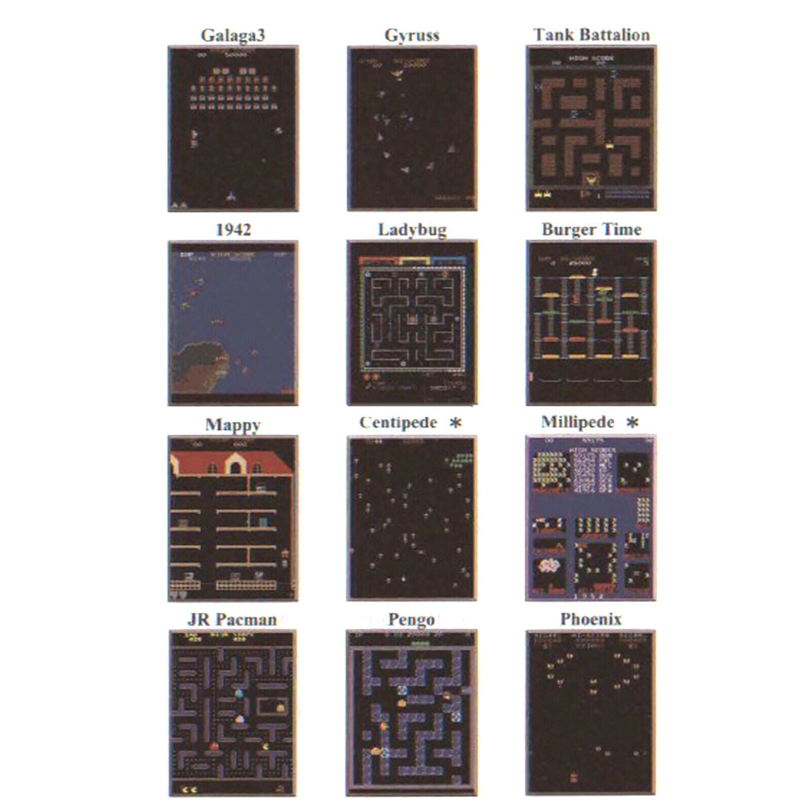 Classic 60 In1 Vertical Multi Arcade Game Board JAMMA Board CGA / VGA Output New