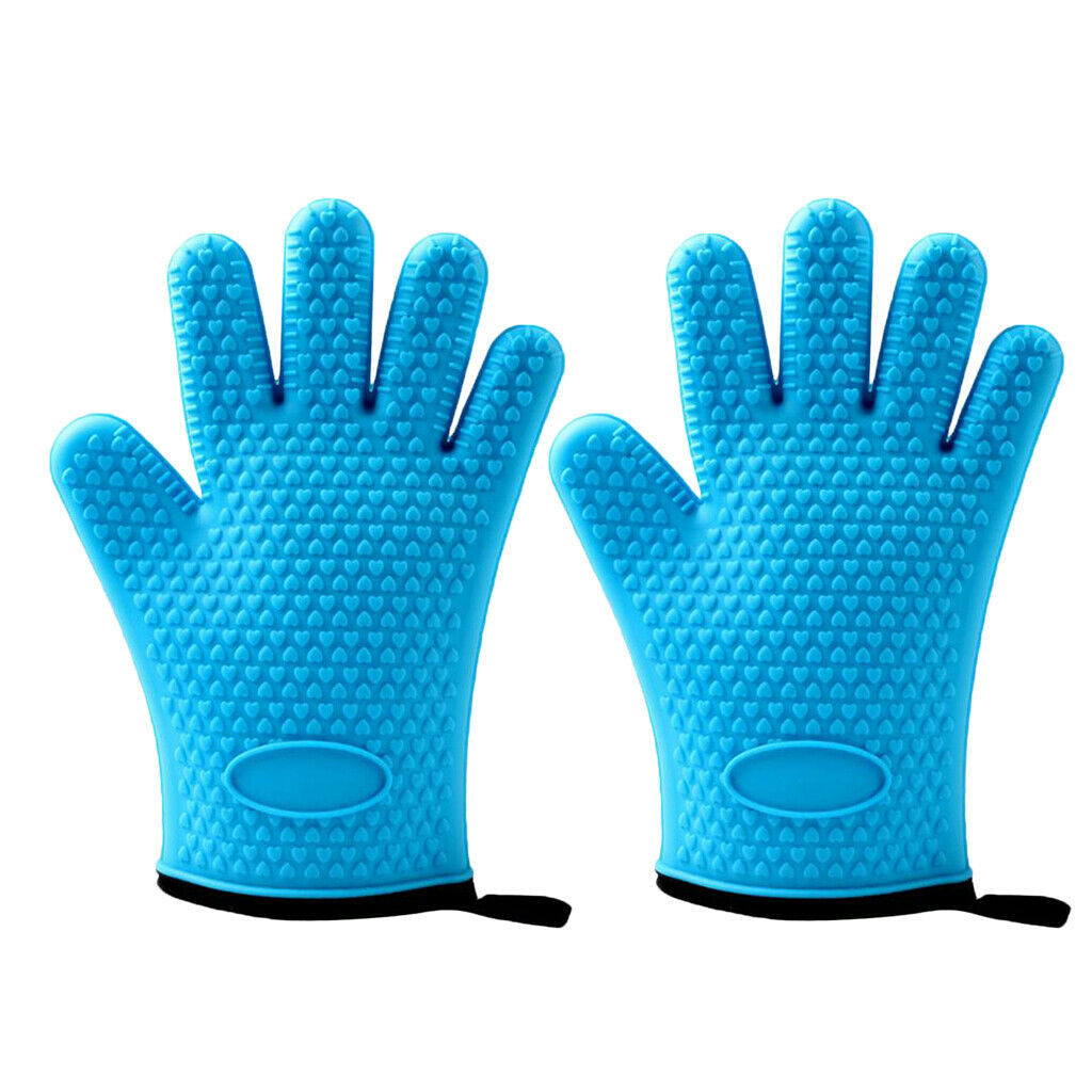2pieces Silicone Cooking Gloves Kitchen Oven