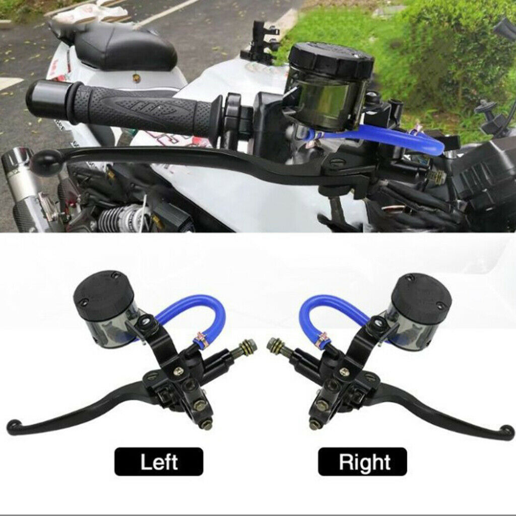 2 Pieces Black Hydraulic Disc Brake Clutch Master Cylinder Lever Set New