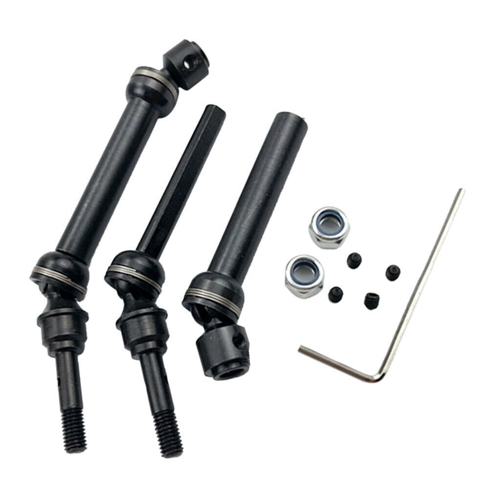1/10 Scale Steel Front Rear Drive Shafts for 4X4 Short Truck Upgrade Part