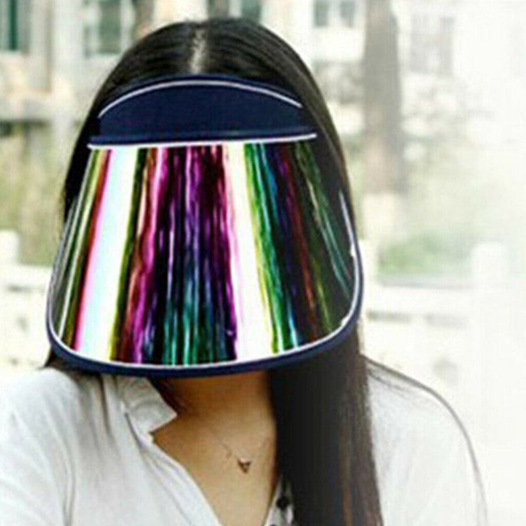 Sun Hat Visor Reusable Driving Fishing Hiking Golf Anti-UV   Rose Red