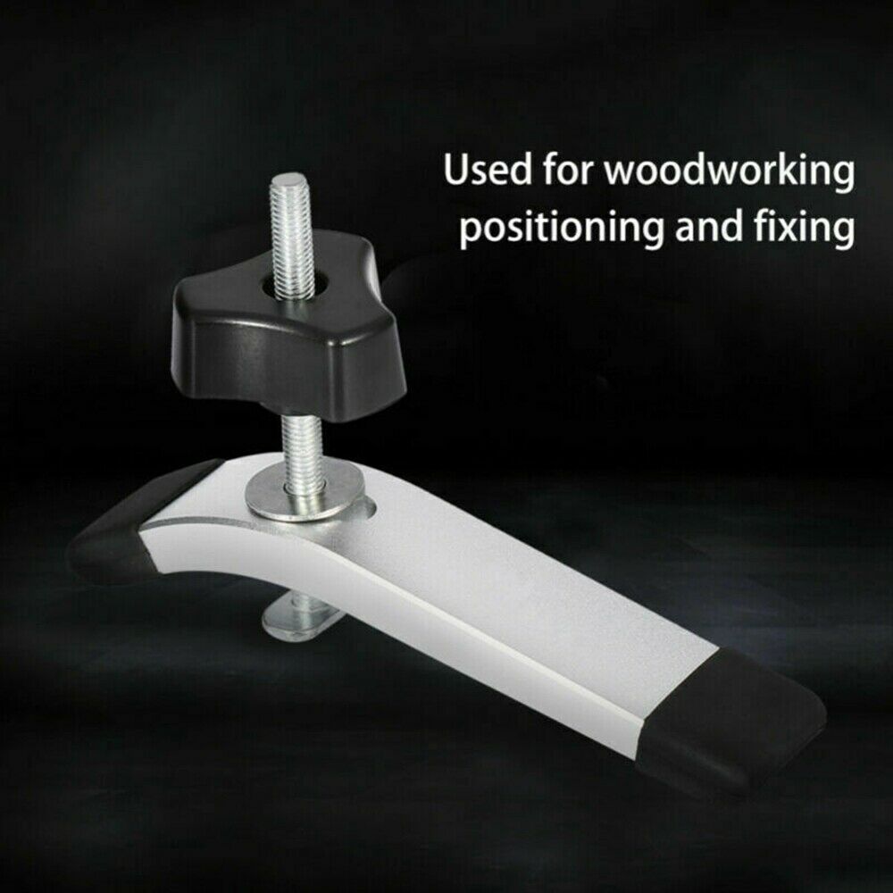 Metal Alloy Quick Acting Hold Down Clamp Set for T-Slot T-Track Woodworking Tool