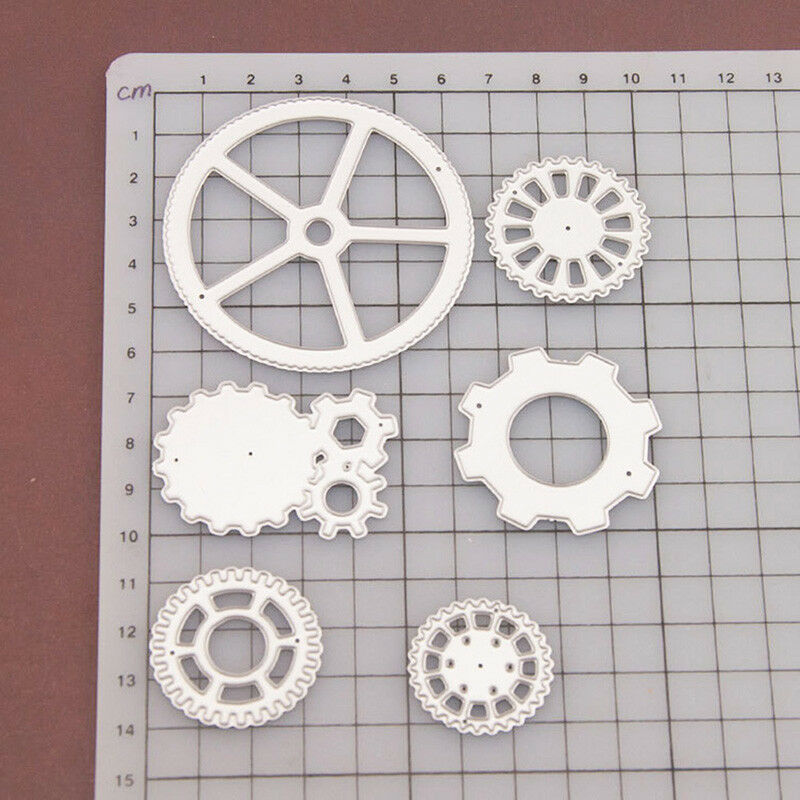 Gears Metal Cutting Dies Stencil Scrapbooking Card Paper Embossing Craft.DD