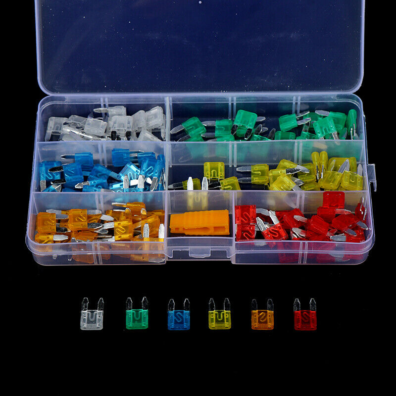 120PC Mini Small Size Blade Car Fuse Micro Blade Fuse Set Car Truck Acces.l8