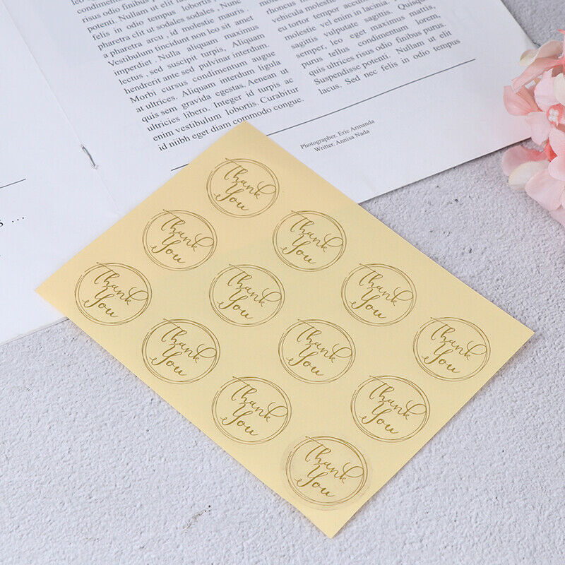 120pcs Transparent Round Thank You Sealing Stickers Baking DIY Gift Box L.l8