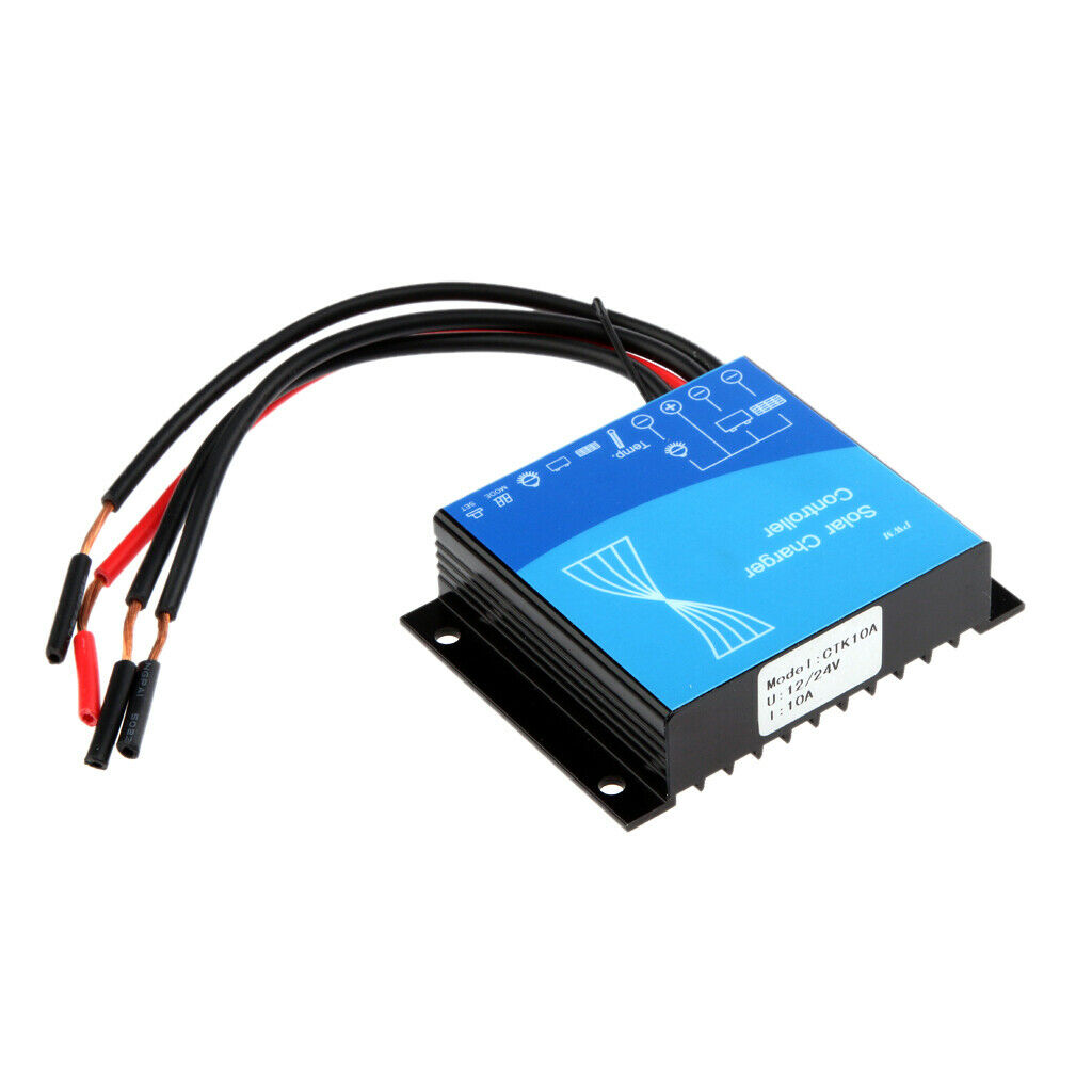 12V 24V 10A Waterproof Auto Solar Panel Battery Regulator Charger Controller