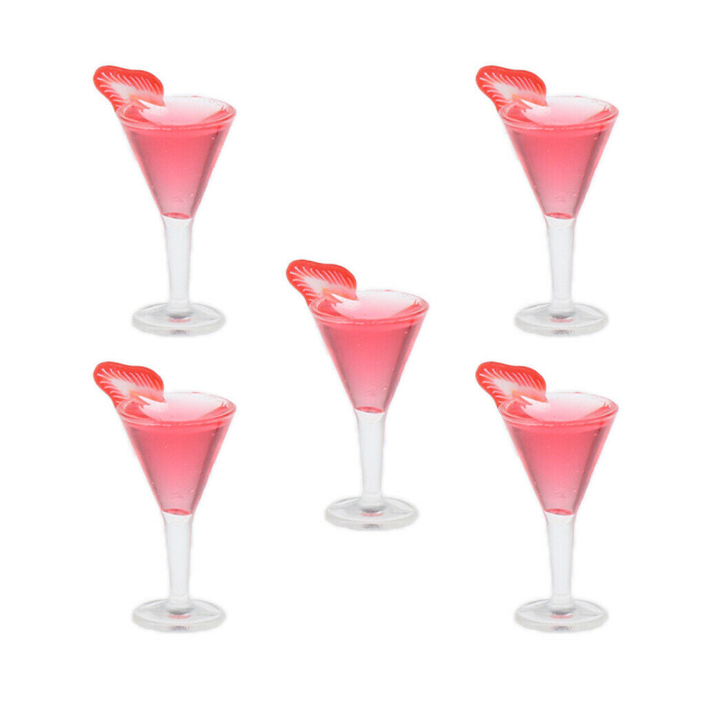 10 lot 1/12 Mint Cocktail Glasses Drinks Kitchen Pub Bar DIY Life Scenes