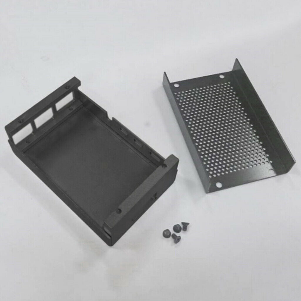 for Raspberry Pi 4 Shell Heavy Duty Aluminum Heat Dissipation Box Black