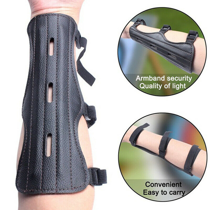 Outdoor Supplies Adjustable Archery Arm Guard Shooting Glove Hunting Brac.l8