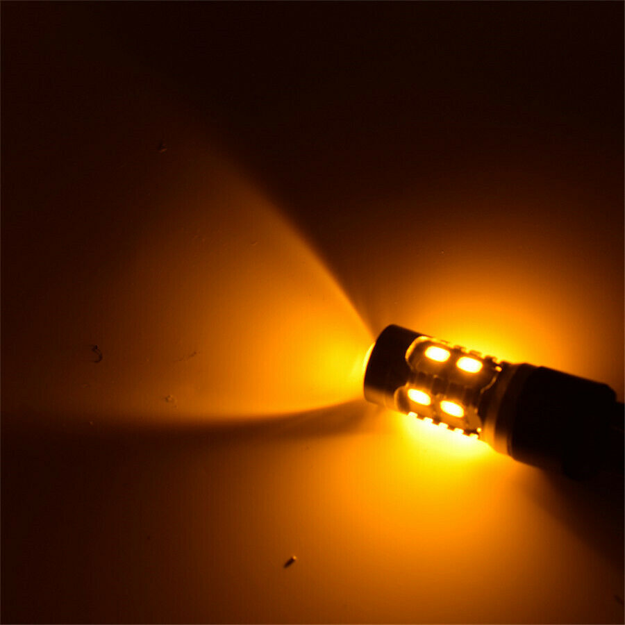 2x Car Turn Signal/Side Marker Light Plug and Play with 50W 6-ohm Load Resistors