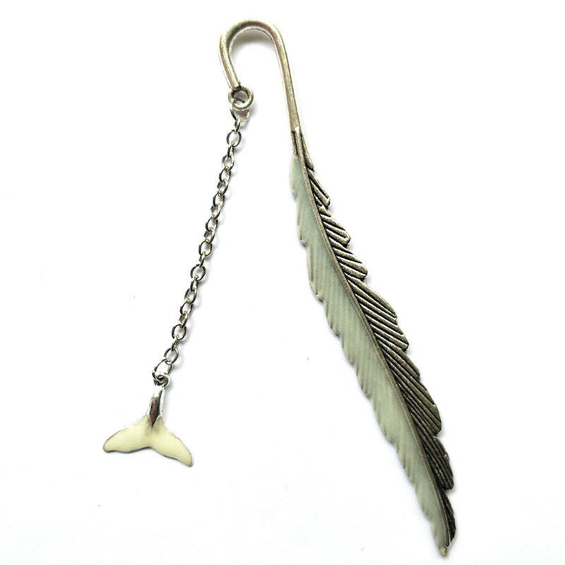 Luminous Night Whale tail Bookmark Label Read Maker Book Mark StationeryS.l8