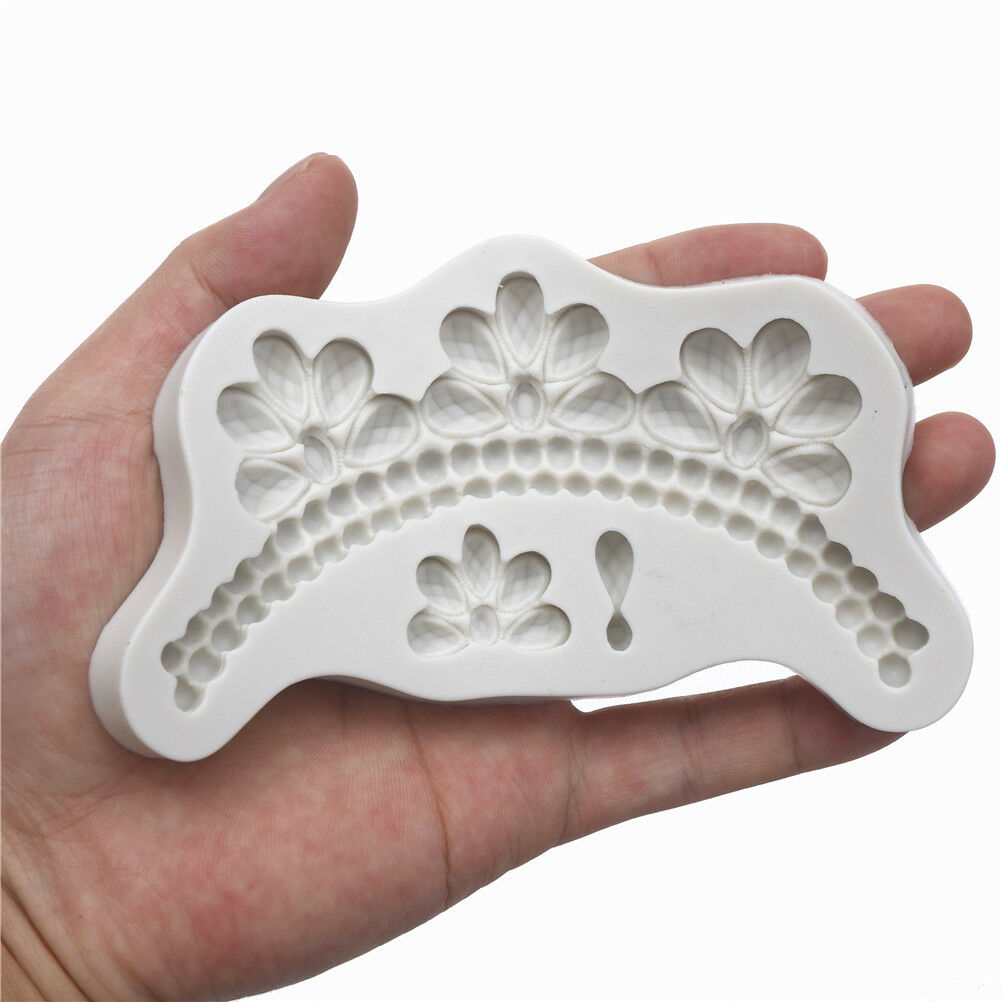 Gem Cake Border Silicone Mold DIY Fondant Cake Decorating Tools Baking Mou.l8